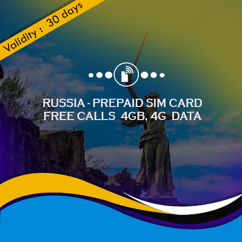 Russia sim card 4gb data